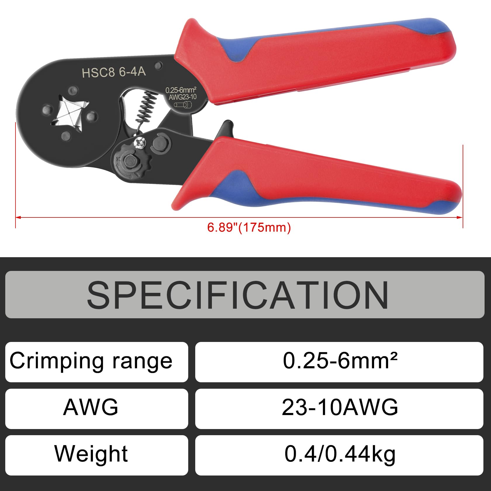 HSC8 6-4A Self-Adjustable Crimping Tool